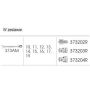 King Tony - ZESTAW KLUCZY PŁASKO-OCZKOWYCH Z GRZECHOTKĄ DWUKIERUNKOWĄ 373A 12cz. 10-19mm, Z ADAPTERAMI DO NASADEK, WKŁAD DO WÓZKA - 9-102A12MR - 2