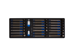 King Tony - ZESTAW BITÓW 10mm 44cz. HEX 4 - 12mm, TORX T20 - T60, SPLINE 5 - 12mm, WKŁAD Z PIANKI EVA DO WÓZKA - 9-1044CQV - image 2