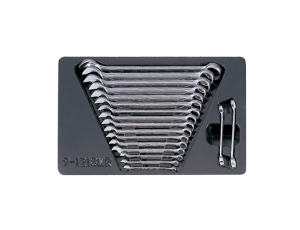 King Tony - ZESTAW KLUCZY PŁASKO-OCZKOWYCH 18cz. 6-24mm, KLUCZE DO PRZEWODÓW HAMULCOWYCH 8-11mm, WKŁAD DO WÓZKA - 9-1218MR