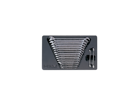 King Tony - ZESTAW KLUCZY PŁASKO-OCZKOWYCH 18cz. 6-24mm, KLUCZE DO PRZEWODÓW HAMULCOWYCH 8-11mm, WKŁAD DO WÓZKA - 9-1218MR