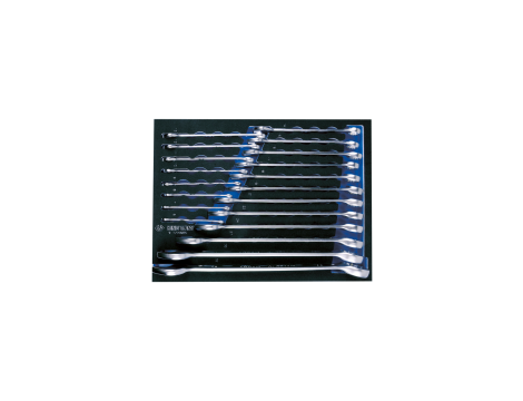 King Tony - ZESTAW KLUCZY PŁASKO-OCZKOWYCH 20cz. 6 - 32mm, WKŁAD Z PIANKI EVA DO WÓZKA - 9-1220MRV