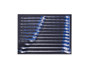 King Tony - ZESTAW KLUCZY PŁASKO-OCZKOWYCH 20cz. 6 - 32mm, WKŁAD Z PIANKI, DO WÓZKA - 9-12D20MRV