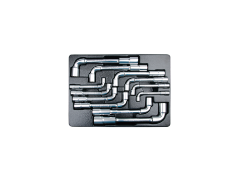 King Tony - ZESTAW KLUCZY FAJKOWYCH 12cz. 8 - 24mm, WKŁAD DO WÓZKA - 9-1912MR