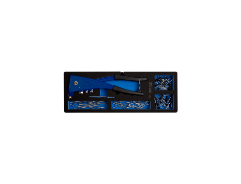 King Tony - NITOWNICA RĘCZNA DO NITÓW STALOWYCH 2.4 - 4.8mm Z ZESTWEM NITÓW, WKŁAD Z PIANKI EVA DO WÓZKA - 9-21-20-07MRV