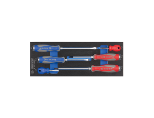 King Tony - ZESTAW WKRĘTAKÓW ŚLUSARSKICH 6 cz. KRZYŻAK + PŁASKIE, WKŁAD Z PIANKI EVA DO WÓZKA - 9-30216MRV