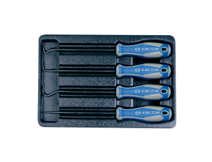 King Tony - ZESTAW HAKÓW MONTERSKICH, 4cz.- WKŁAD DO WÓZKA - 9-30904AY