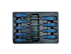 King Tony - ZESTAW WKRĘTAKÓW 9 cz. TORX 1427 T8 - T40, WKŁAD DO WÓZKA - 9-31909PR