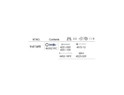King Tony - ZESTAW AKCESORIÓW 1/2", WKŁAD DO SKRZYNKI 87402 - 9-4116FR