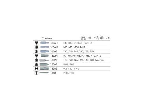 King Tony - WKRĘTAK UDAROWY + BITY 5/16" 43cz., WKŁAD Z PIANKI EVA DO WÓZKA - 9-4143FRV