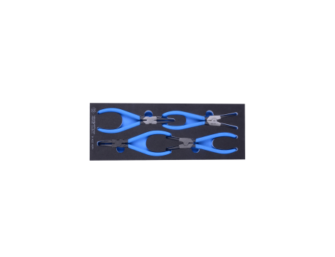 King Tony - ZESTAW SZCZYPIEC DO PIERŚCIENI SEGERA 4 SZT., WKŁAD Z PIANKI, DO WÓZKA - 9-44214GPV