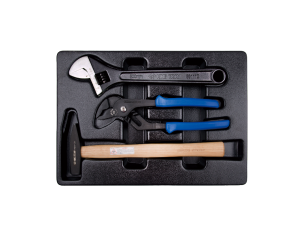 King Tony - ZESTAW NARZĘDZI, SZCZYPCE, MŁOTEK - 3611-12P + 6511-10A + 7821-30, WKŁAD DO WÓZKA - 9-90103PP