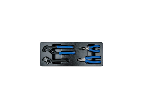 King Tony - ZESTAW SZCZYPIEC 3611-08P + 6111-07 + 6511-10A + 6311-06, WKŁAD DO SKRZYNKI - 9-90104GP