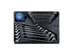 King Tony - ZESTAW KLUCZY PŁASKICH 8 - 24mm + KLUCZY OCZKOWO ODGIĘTYCH 8 - 24mm + MIARKA, WKŁAD DO WÓZKA - 9-90315MR