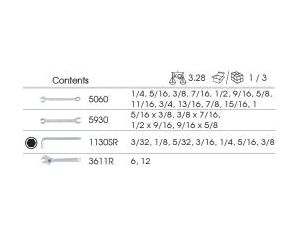King Tony - ZESTAW NARZĘDZI 26cz. KLUCZY CALOWYCH + KLUCZE NASTAWNE 6