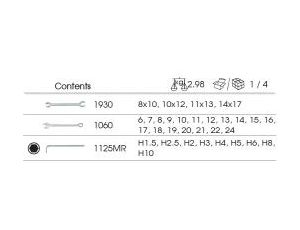 King Tony - ZESTAW NARZĘDZI 31cz. KLUCZY PŁĄSKO-OCZKOWYCH 6-24mm, DO PRZEWODÓW HAMULCOWYCH 8-17mm, IMBUSÓW H1.5 - H10, WKŁAD Z PIANKI EVA DO - 9-91131MRV