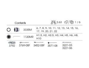 King Tony - ZESTAW NASADEK 3/8