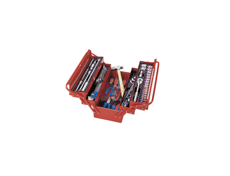 King Tony - SKRZYNKA ROZCIĄGANA 87402 Z ZESTAWEM NARZĘDZI 65cz. - 902-065MR