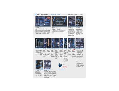 King Tony - ZESTAW 325cz. NARZĘDZI DO WÓZKA PROMOCYJNEGO (WKŁADY Z PIANKI) - 937-002MRVD