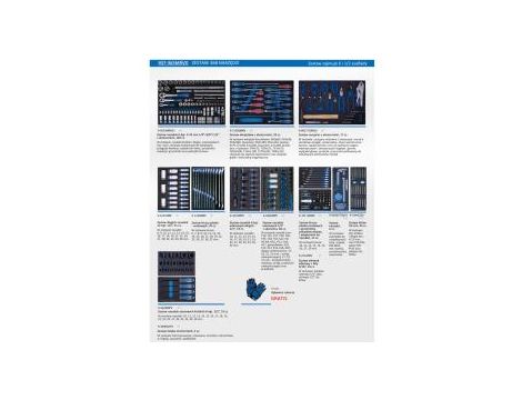 King Tony - ZESTAW 363cz. NARZĘDZI DO WÓZKA PROMOCYJNEGO (WKŁADY Z PIANKI) - 937-365MRVD