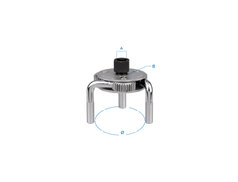 King Tony - KLUCZ PAZURKOWY DO FILTRA OLEJU 75 - 120mm - 9AE43