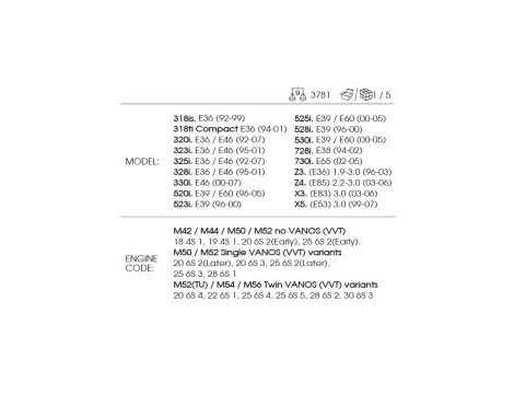 King Tony - ZESTAW BLOKADY ROZRZĄDU (BMW 1,8-3,0 Twin Cams)do silników benzynowych - 9AT1106E - 4