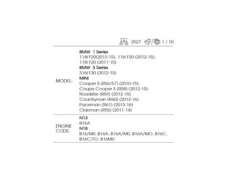 King Tony - BLOKADA ROZRZĄDU BMW/MINI 1,6l, silniki N13 i N18 - 9AT1108E