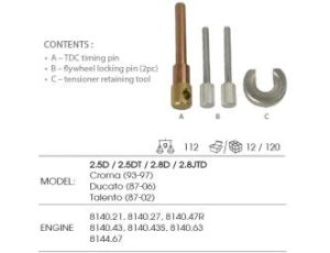 King Tony - ZESTAW DO USTAWIANIA ROZRZĄDU (RENAULT, OPEL) do silników diesel z paskiem - 9AT2-A01