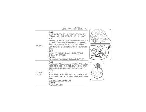 King Tony - BLOKADA ROZRZĄDU (AUDI/SKODA/VW/SEAT)do silników diesel z paskiem - 9AT2-C01 - 4