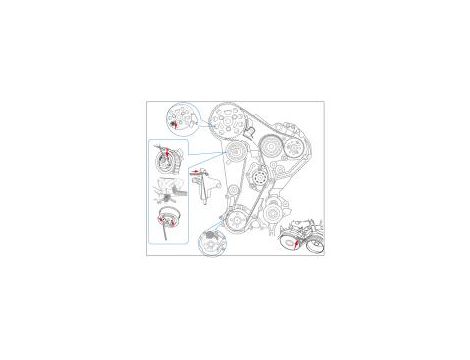 King Tony - ZESTAW DO USTAWIANIA ROZRZĄDU (AUDI/SKODA/VW) do silników diesel z paskiem - 9AT2012E