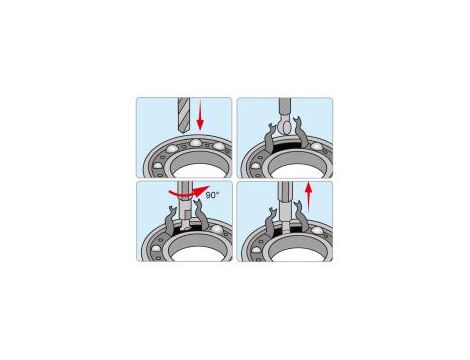 King Tony - UNIWERSALNY ŚCIĄGACZ DO ŁOŻYSK 15mm, 17.4mm, 20mm, 25.2mm, 30mm, 36.4mm, WALIZKA - 9BA33 - 3