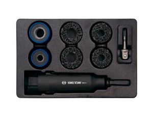 King Tony - ZESTAW DO CZYSZCZENIA ŚRUB I PIAST KÓŁ 8 CZ. - 9BK7009