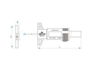 King Tony - CYFROWY MIERNIK WYSOKOŚCI BIEŻNIKA - 9BM811 - image 2
