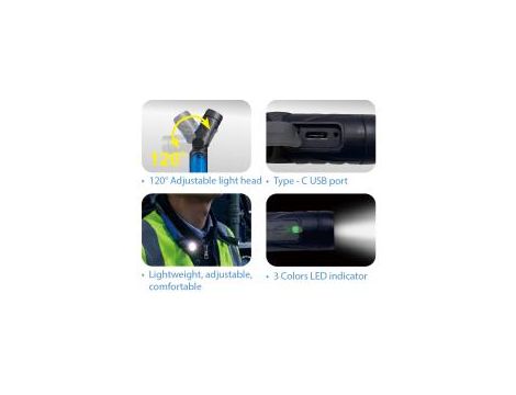 King Tony - WIELOFUNKCYJNA LATARKA ELASTYCZNA 3,5W 350lm - 9TA54A - 4