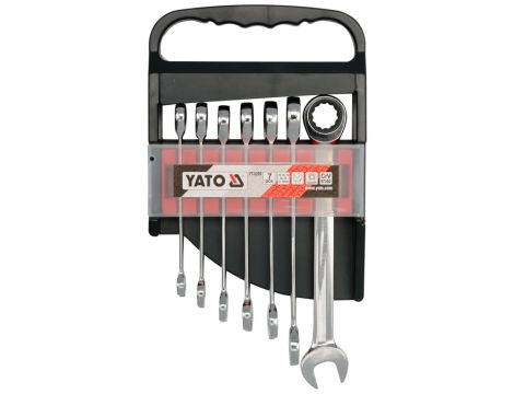 YATO - KLUCZE PŁASKO-OCZKOWE Z GRZECH. 7CZ. - YT-0208