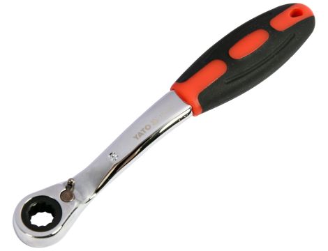 YATO - KLUCZ OCZKOWY ODGIĘTY Z GRZECHOTKĄ 8MM - YT-02370 - 2