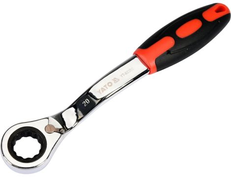 YATO - KLUCZ OCZKOWY ODGIĘTY Z GRZECHOTKĄ 20MM - YT-02382 - 2