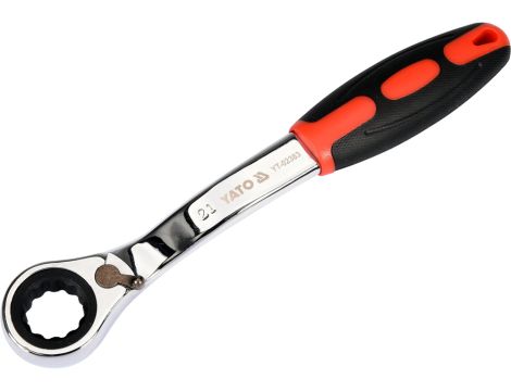 YATO - KLUCZ OCZKOWY ODGIĘTY Z GRZECHOTKĄ 21MM - YT-02383 - 2