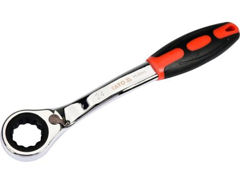YATO - KLUCZ OCZKOWY ODGIĘTY Z GRZECHOTKĄ 24MM - YT-02385 - 2