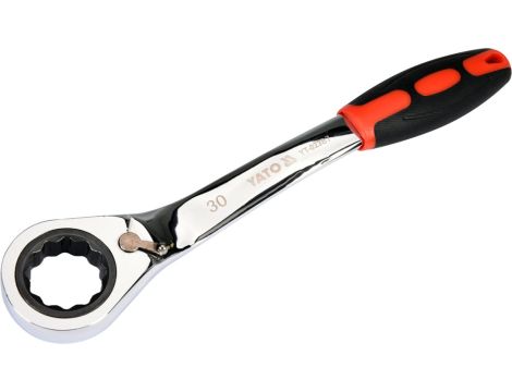 YATO - KLUCZ OCZKOWY ODGIĘTY Z GRZECHOTKĄ 30MM - YT-02387 - 2