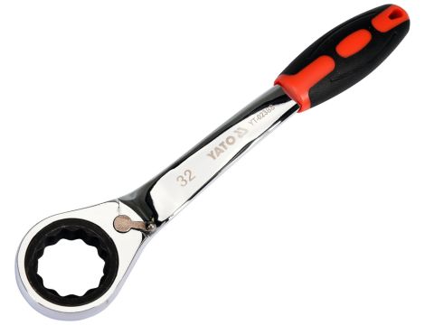 YATO - KLUCZ OCZKOWY ODGIĘTY Z GRZECHOTKĄ 32MM - YT-02388 - 2