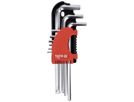 YATO - KLUCZE HEX 9CZ. 2-10MM Cr-V - YT-0502