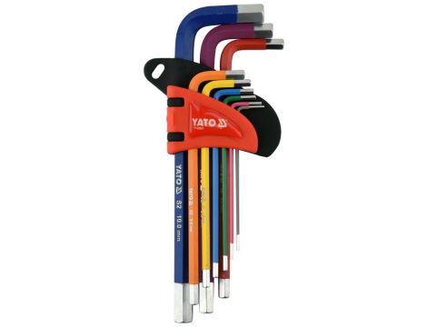YATO - ZESTAW KLUCZY IMBUSOWYCH 1,5-10MM, 9SZT. - YT-05631