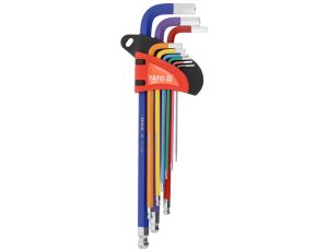 YATO - ZESTAW KLUCZY IMBUSO, KULA 1,5-10MM,9SZT - YT-05635