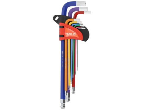YATO - ZESTAW KLUCZY IMBUSO, KULA 1,5-10MM,9SZT - YT-05635