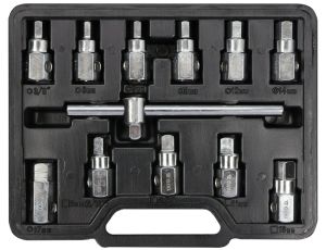 YATO - ZESTAW KLUCZY DO SPUSTU OLEJU 12CZ. - YT-0600