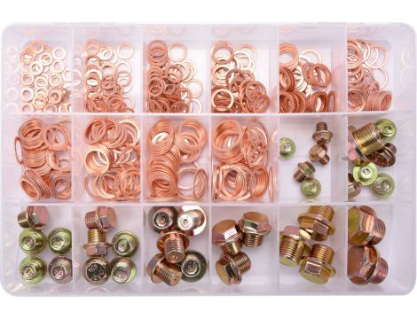 YATO - 534 SZT PODKŁADKI I KORKI SPUSTOWE OLEJU - YT-06864