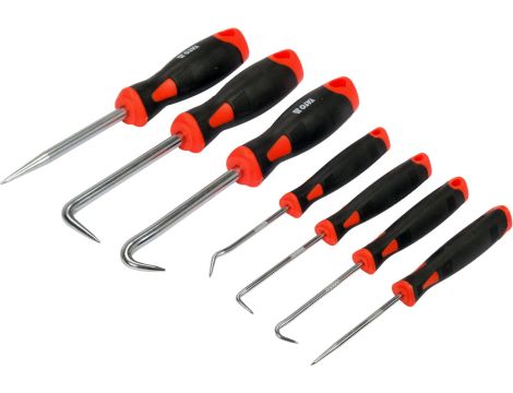 YATO - ZESTAW HACZYKÓW Z RĘKOJEŚCIĄ 7 CZ. - YT-08425 - 2