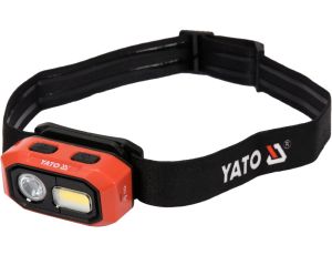 YATO - LATARKA CZOŁOWA 480LM AKU, CZUJNIK RUCHU - YT-08592