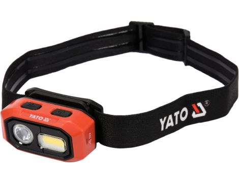 YATO - LATARKA CZOŁOWA 480LM AKU, CZUJNIK RUCHU - YT-08592
