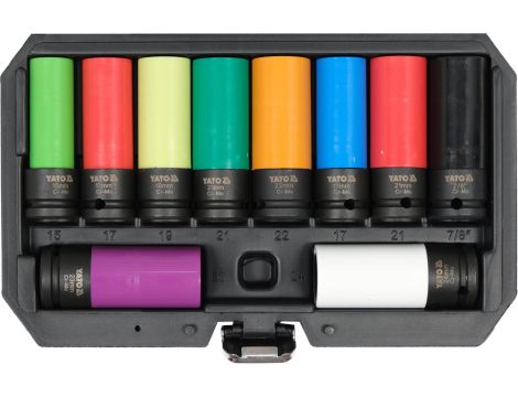 YATO - ZESTAW NASADEK UDAR DO FELG ALU 1/2" - YT-10564